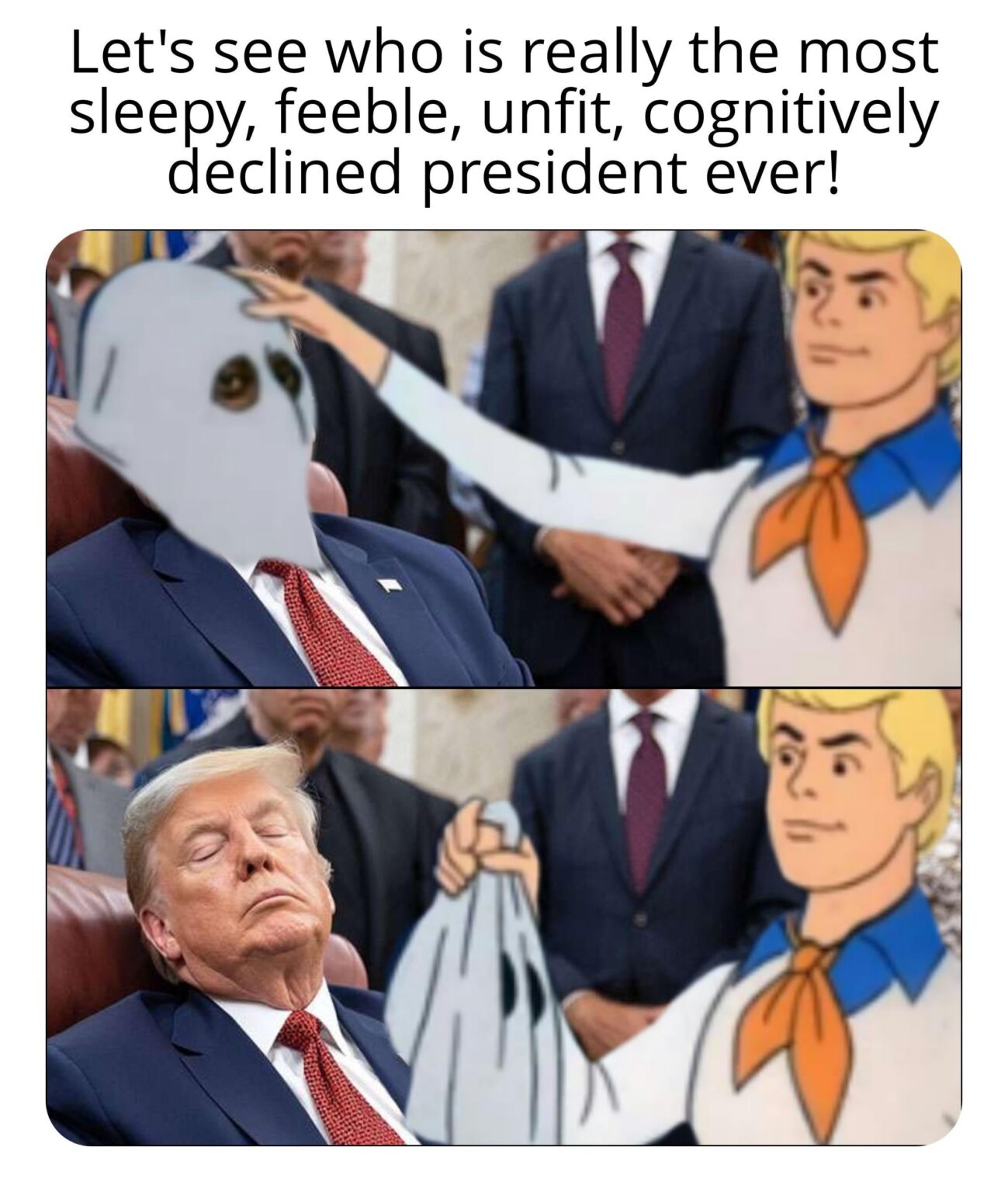 Ruh Roh, it isn't Sleepy Joe!