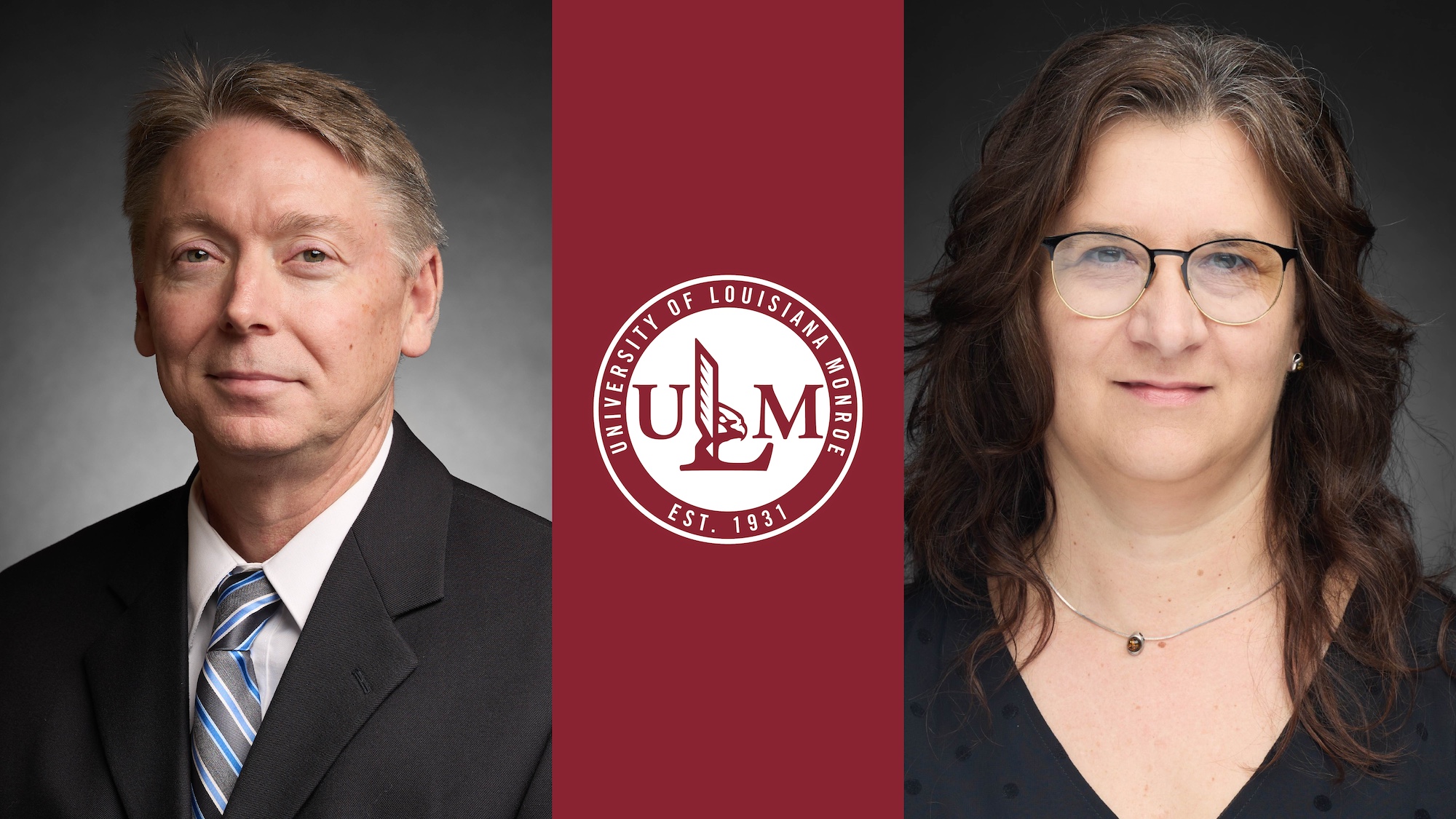Chris Blackburn and Ewa Blackburn with ULM logo