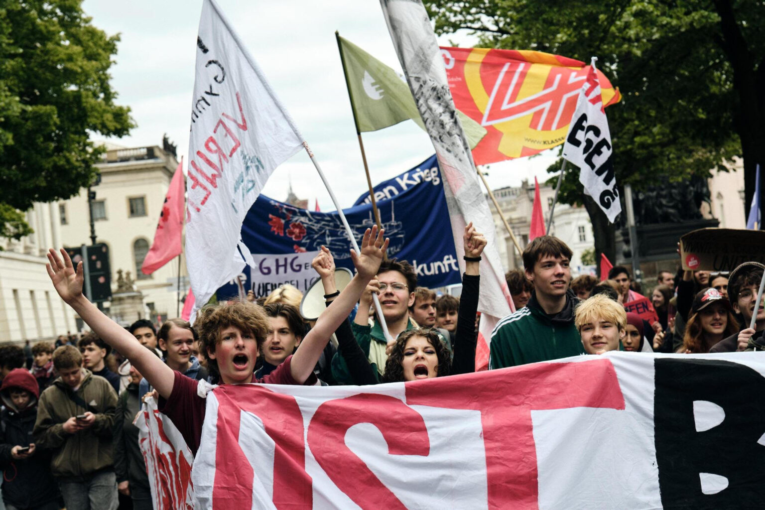 Students in Germany Strike Against Conscription Students in Germany Strike Against Conscription