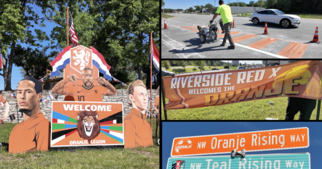 Riverside goes all ‘Oranje’ to welcome Netherlands national team and fans Riverside goes all 'Oranje' to welcome Netherlands national team and fans