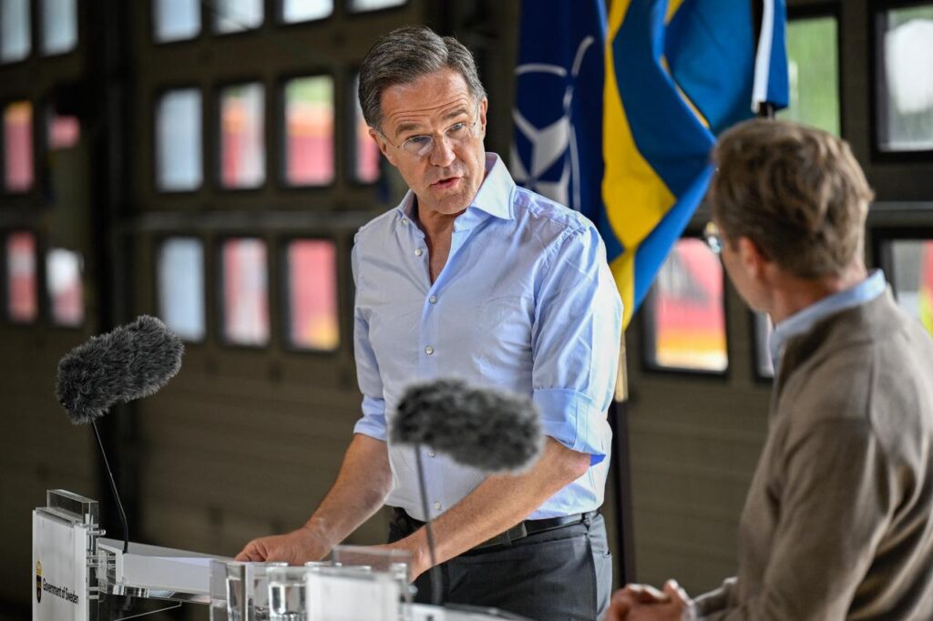 US troop cuts won’t hurt NATO deterrence, Rutte says The Secretary General of NATO Mark Rutte (L) and Sweden