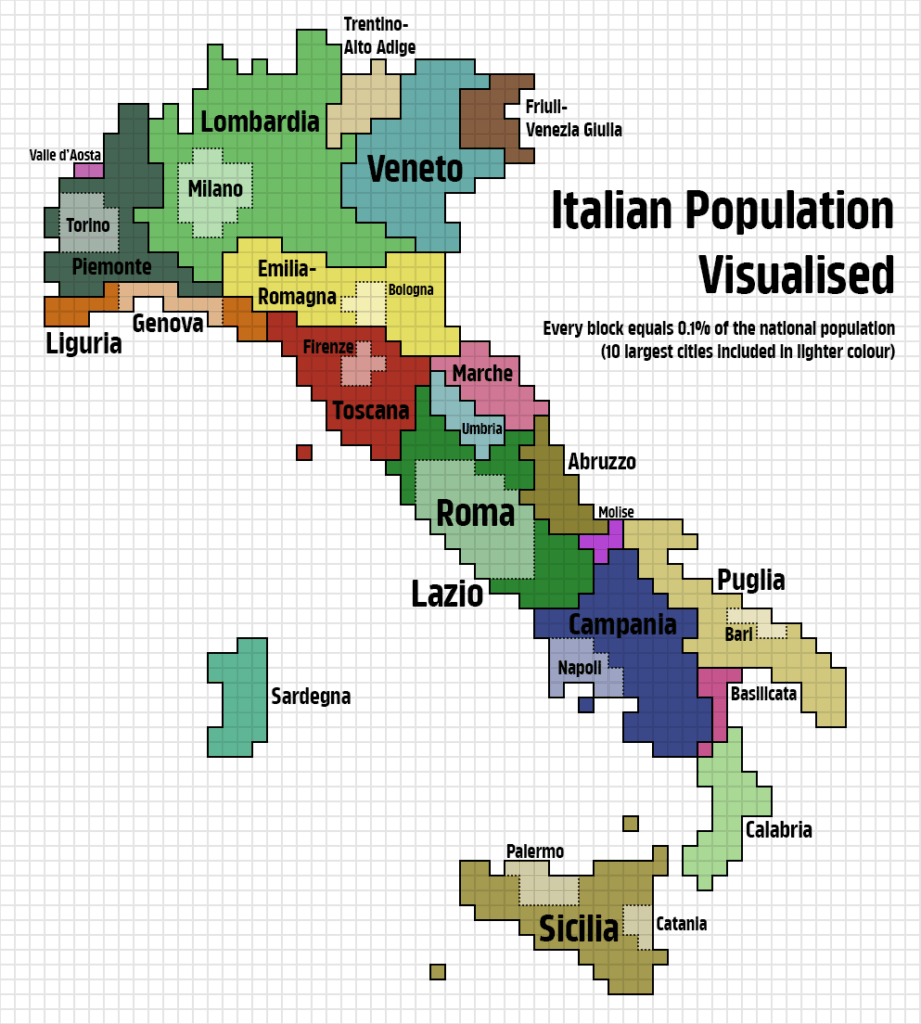 Italian Population Visualised Italian Population Visualised