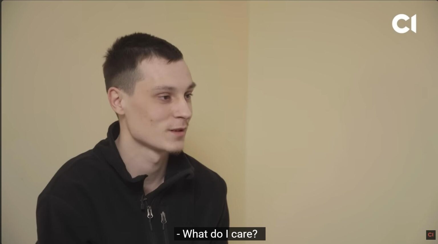 Bucha: A russian soldier’s confession video report. "Maybe they were not happy to see you? It's a different country" (journalist asking about why russians were killing civilians) - "What do I care?" answer the orc.