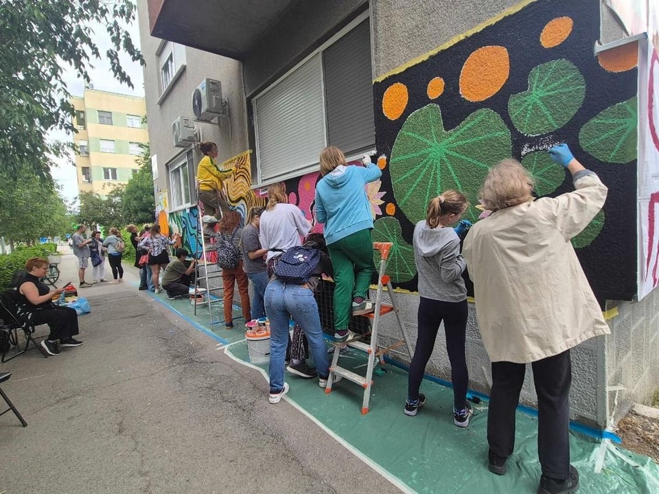 Liman is trying to put an end to hate speech and graffiti on walls with murals