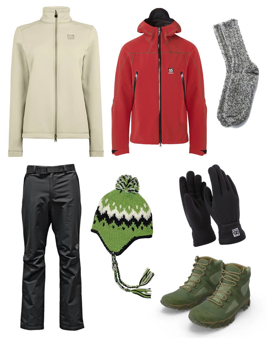 Choose layered outerwear, wool socks, gloves, and hiking boots for what to wear in Iceland in spring. Choose layered outerwear, wool socks, gloves, and hiking boots for what to wear in Iceland in spring.