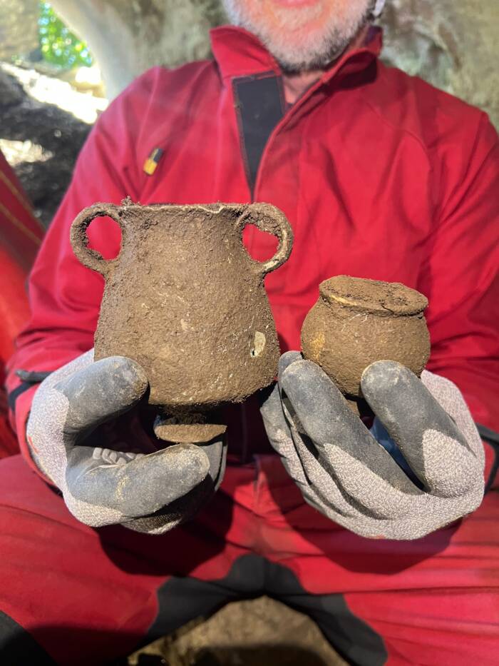 Ancient Wine Vessels From Croatian Cave
