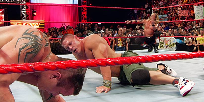 John Cena vs. Randy Orton & Edge on RAW in Italy