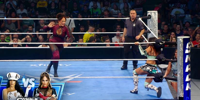Nia Jax taking on Chelsea Green