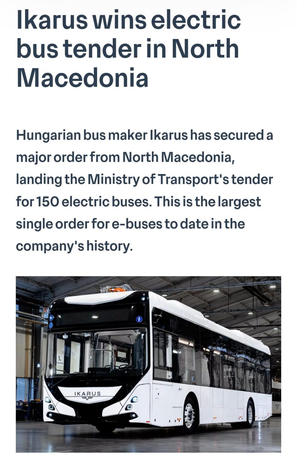 Electric buses in Macedonia?