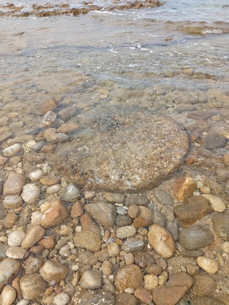 Images from the ancient millstone quarry in Kariani, Kavala district.