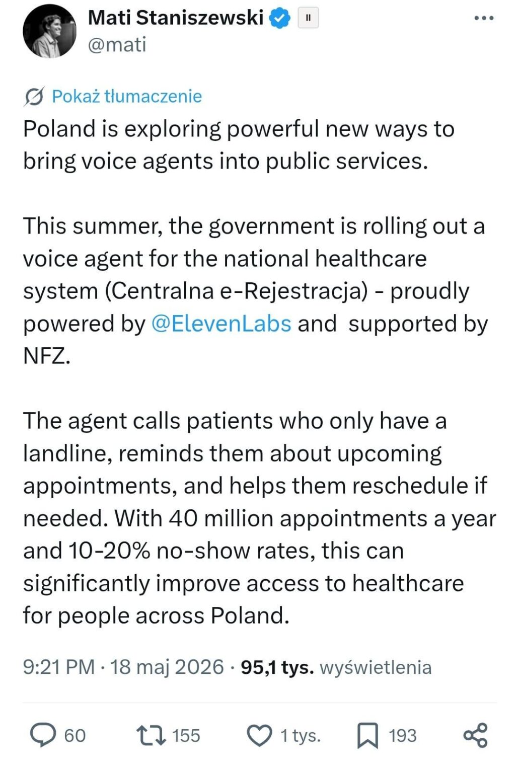 The National Health Fund is implementing a voice AI agent to remind appointments The National Health Fund is implementing a voice AI agent to remind appointments