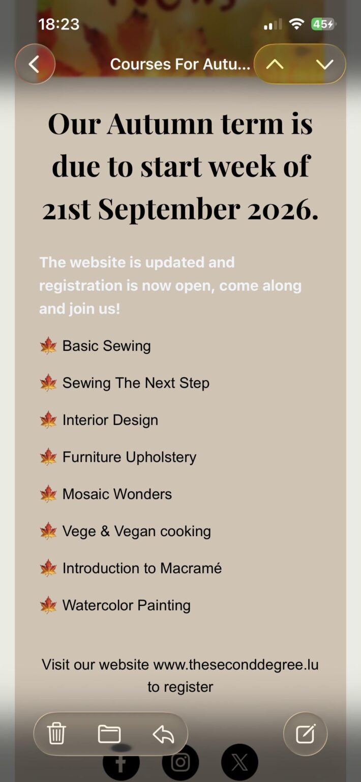 The Second Degree (for people who like taking adult classes)