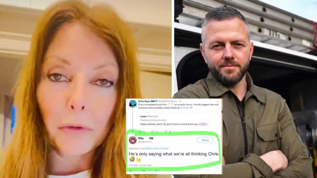 Carol Vorderman slams Reform UK's Makerfield candidate branding him a 'vile online abuser'