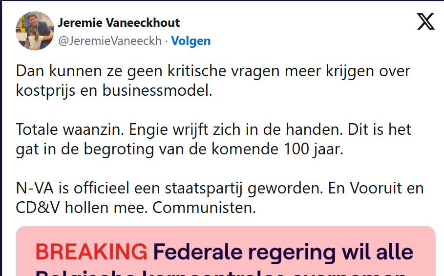 Ex-Green chairman calls NVA a communist party.