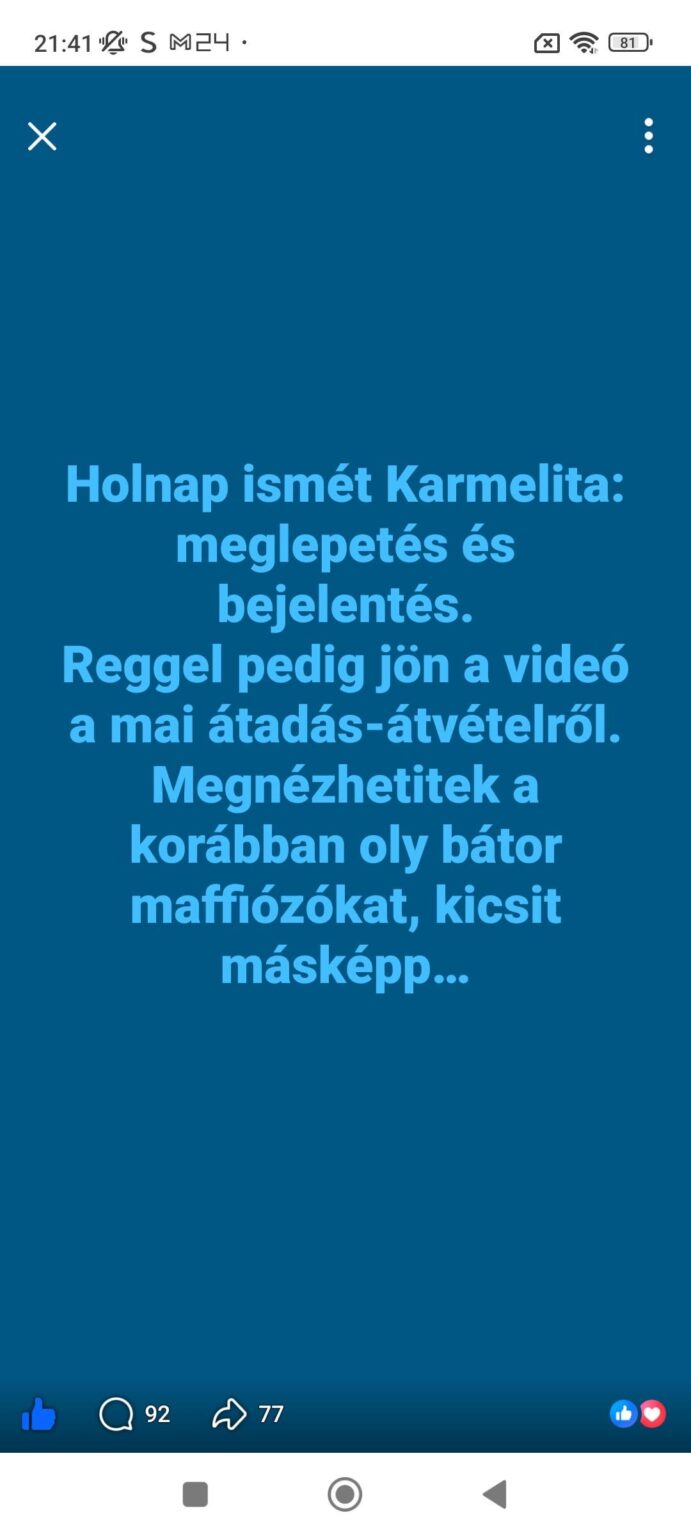 Péter Magyar, a surprise tomorrow...