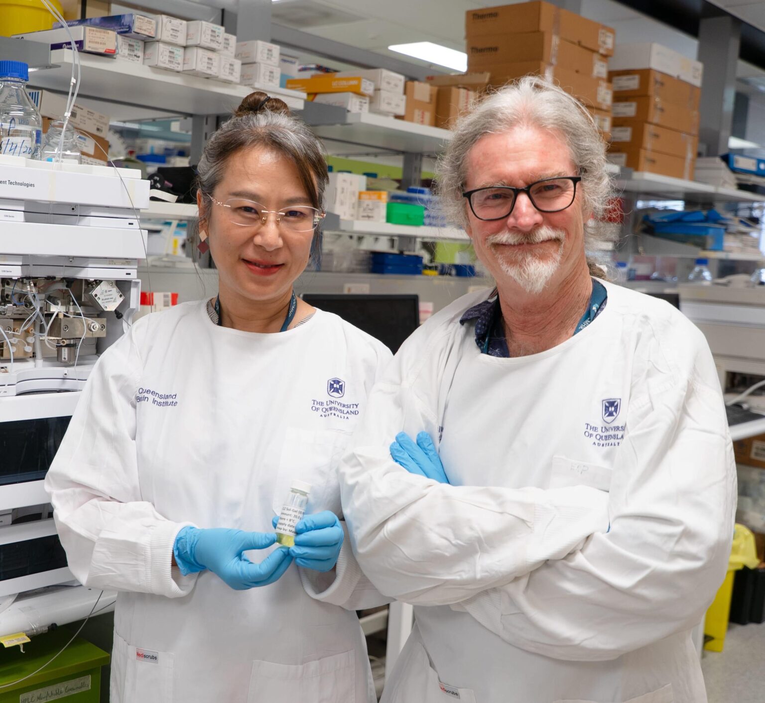 A University of Queensland (UQ) research team has developed a novel intranasal formulation of clozapine that could transform the treatment of schizophrenia, potentially reducing the serious side effects of this medication. A University of Queensland (UQ) research team has developed a novel intranasal formulation of clozapine that could transform the treatment of schizophrenia, potentially reducing the serious side effects of this medication.
