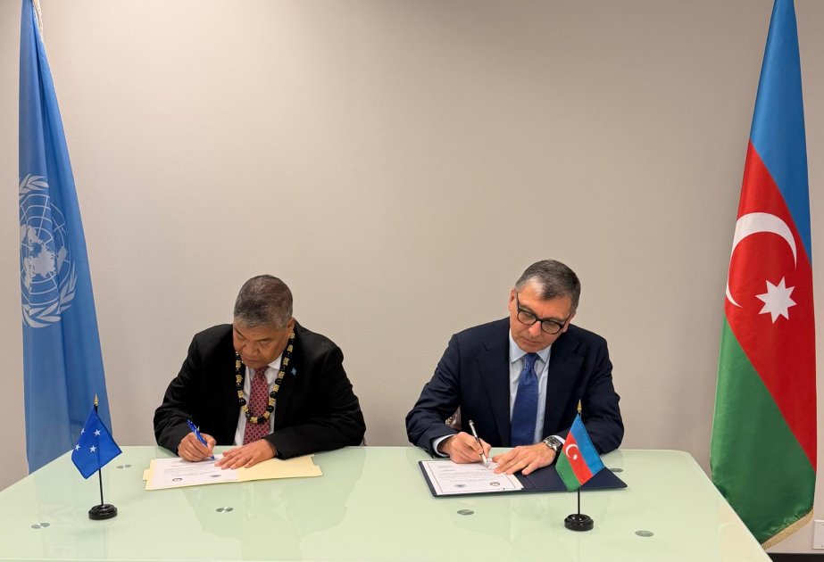 Azerbaijan, Federated States of Micronesia ink a Joint Communiqué on establishment of diplomatic relations Azerbaijan, Federated States of Micronesia ink a Joint Communiqué on establishment of diplomatic relations