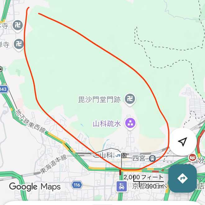 area that has been searched for weston