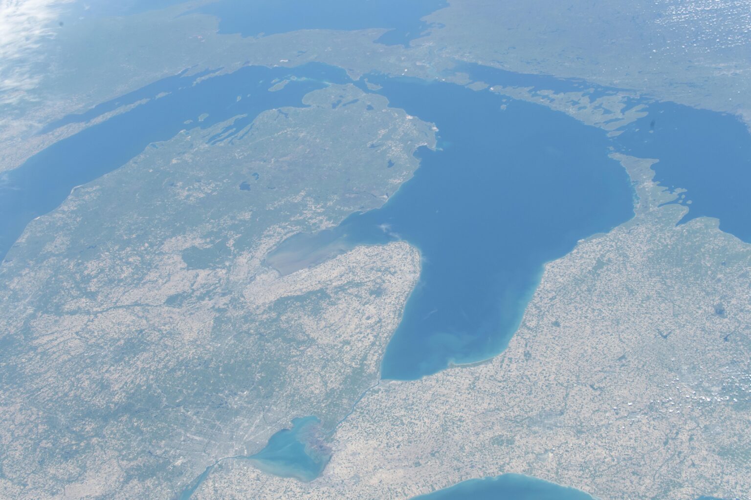 Most of Michigan imaged from the International Space Station on 5/30/26