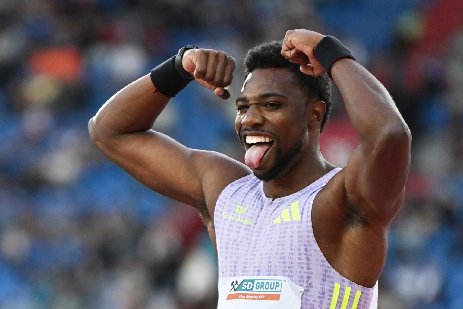 Noah Lyles runs a world-best 14.67 seconds to win the 150 meters at Golden Spike meet Noah Lyles runs a world-best 14.67 seconds to win the 150 meters at Golden Spike meet