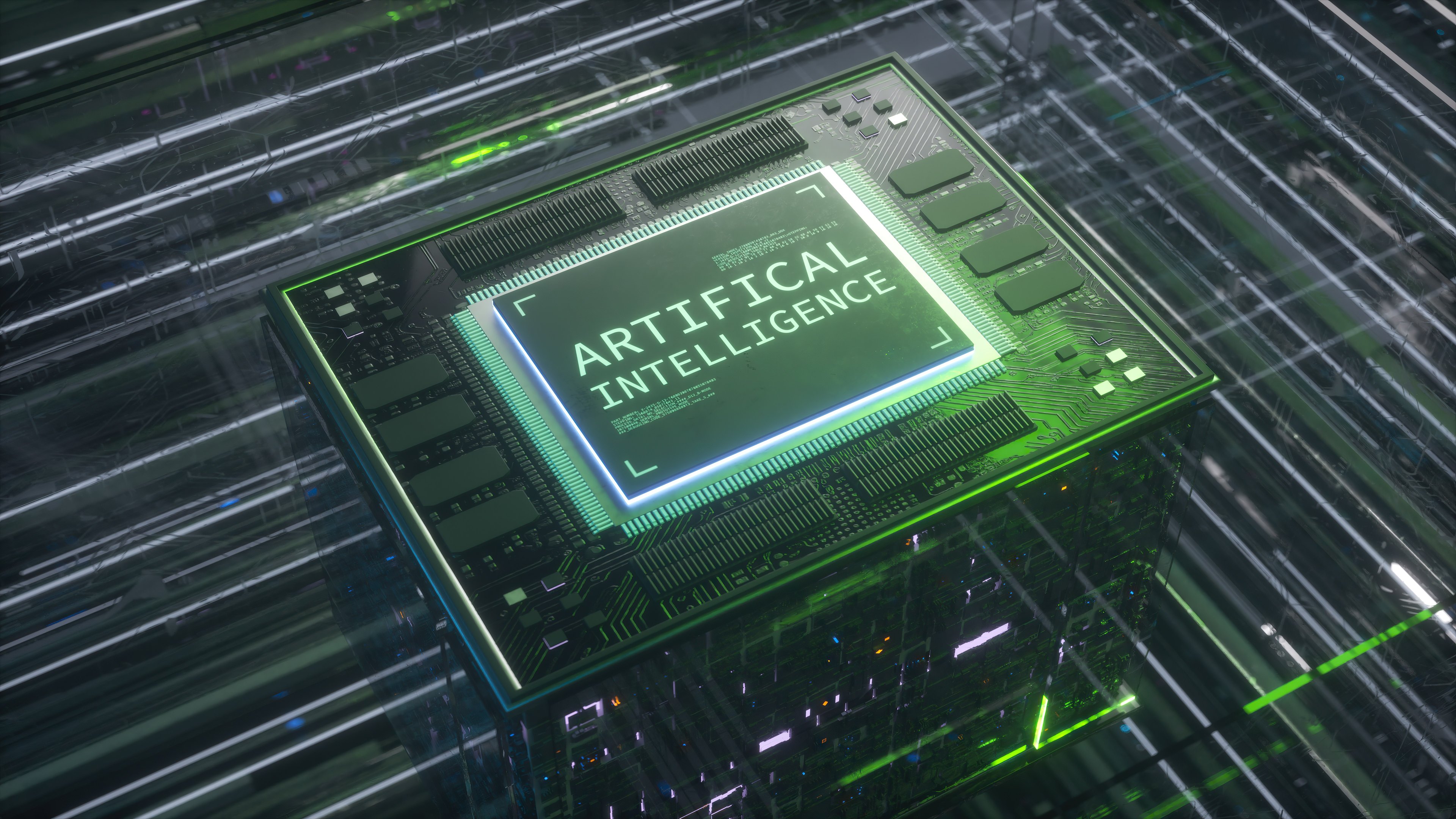 An AI semiconductor chip.