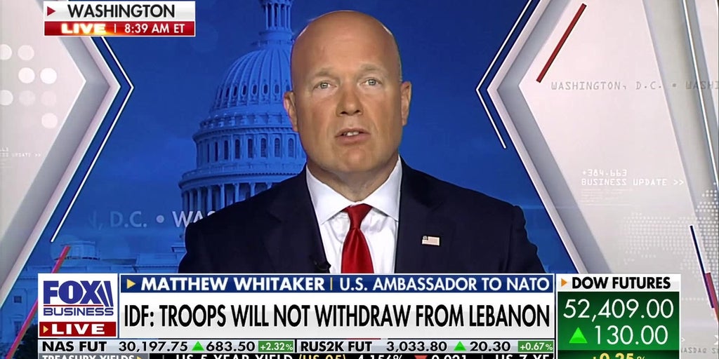 NATO allies are 'cheering on' Trump's peace efforts: Matthew Whitaker