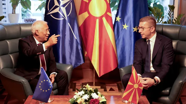 No Negotiations for North Macedonia Without Bulgarians in the Constitution, Antonio Costa Tells Prime Minister Hristijan Mickoski No Negotiations for North Macedonia Without Bulgarians in the Constitution, Antonio Costa Tells Prime Minister Hristijan Mickoski