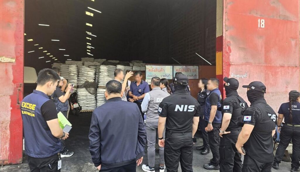 Korea's NIS Raids Thailand Drug Warehouses, Seizes 50 Tons of Narcotics Materials