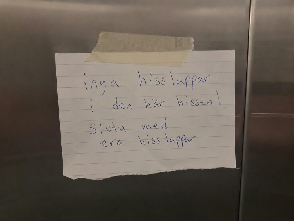 Hisslapparnas hisslapp
