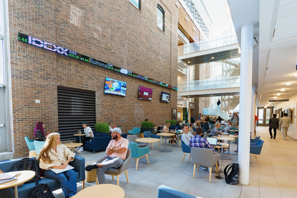 Leveraging Generative AI in the Classroom people sitting in a lobby