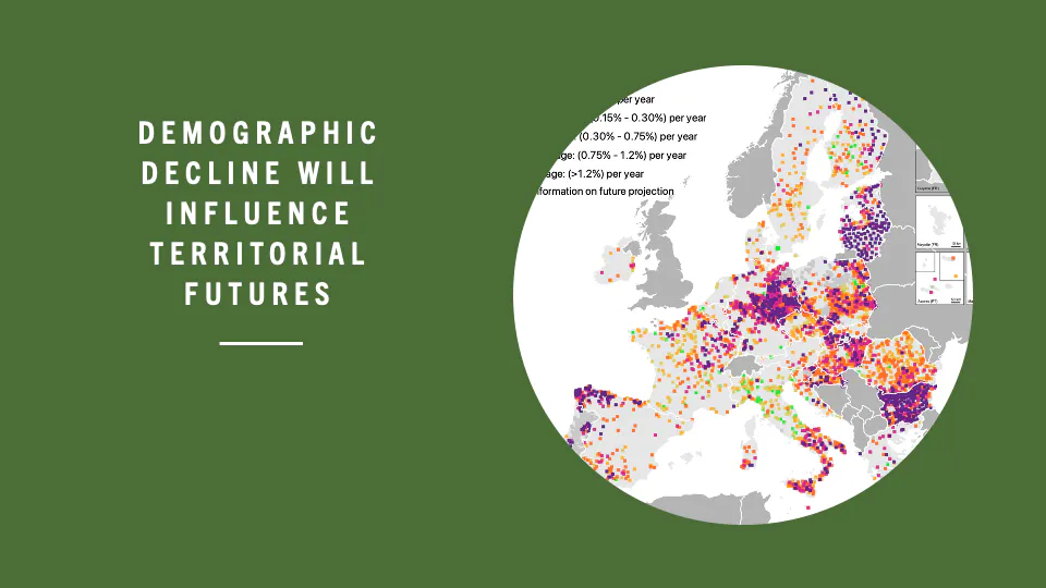 Demographic decline will influence territorial futures.