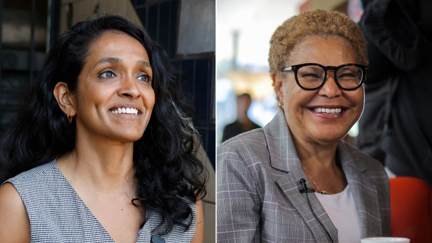 Nithya Raman and Karen Bass.