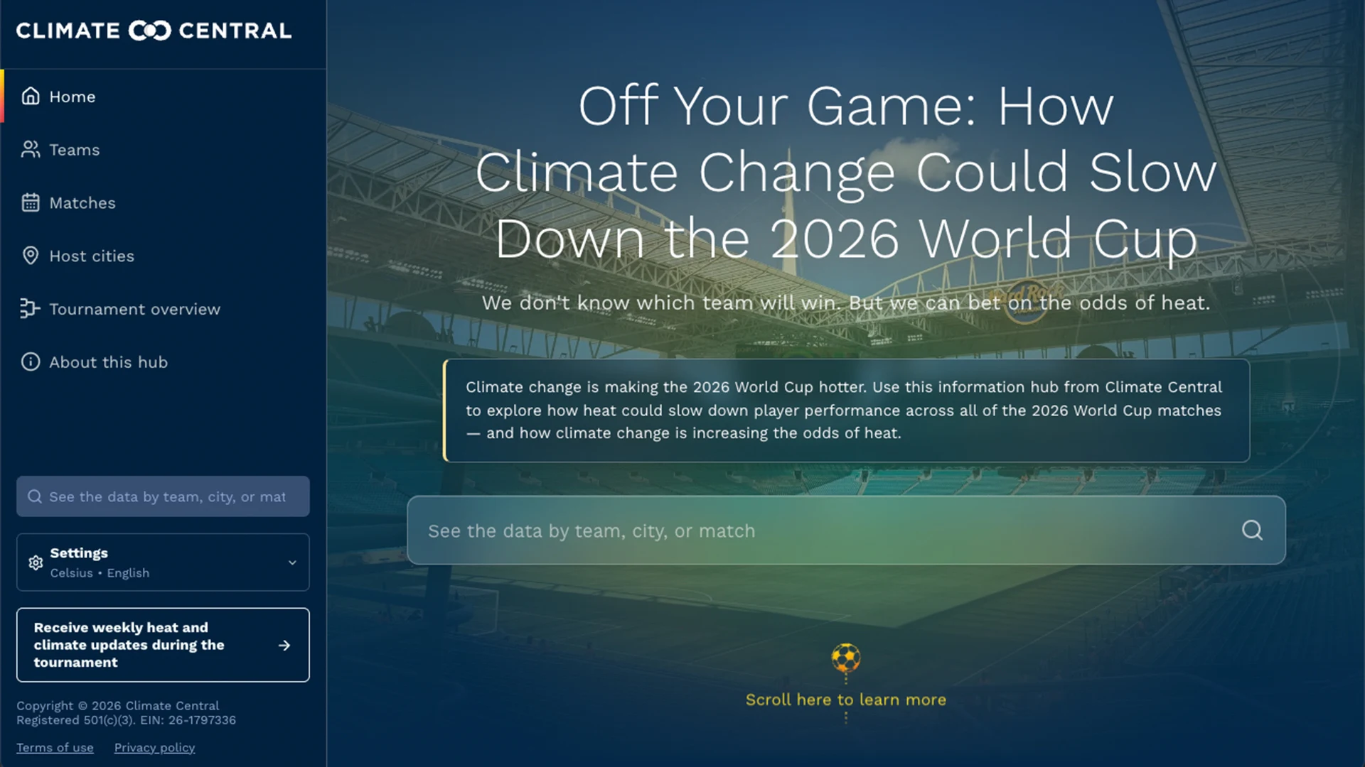 CM: 2026 World Cup: Climate Change Boosts Performance-Impairing Heat at Nearly Every Match [EMBARGO VERSION]
