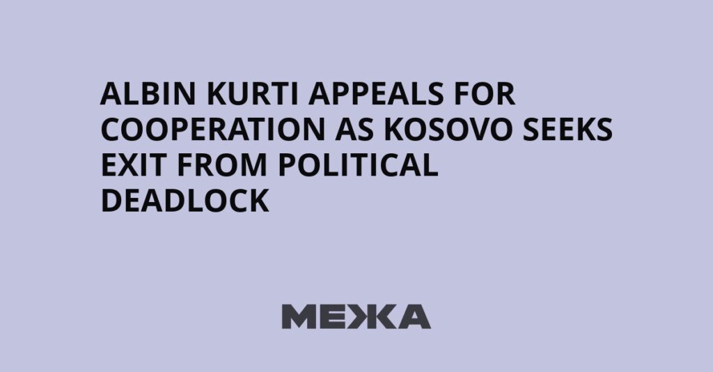 Albin Kurti appeals for cooperation as Kosovo seeks exit from political deadlock | Ukraine news