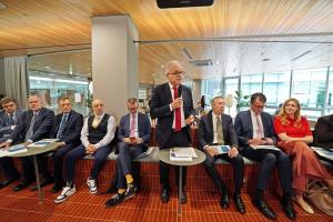 Ugo Astuto, Ambassador of the European Union to South Korea, delivers his return address