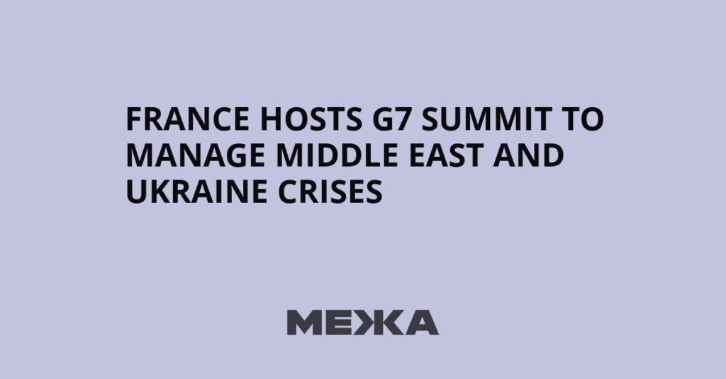 France hosts G7 summit to manage Middle East and Ukraine crises | Ukraine news France hosts G7 summit to manage Middle East and Ukraine crises | Ukraine news