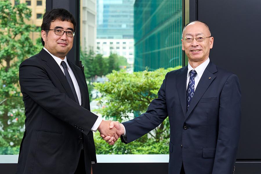 Daisuke Okanohara, Co-Founder and CEO of PFN and Eisaku Ito, President and CEO of MHI