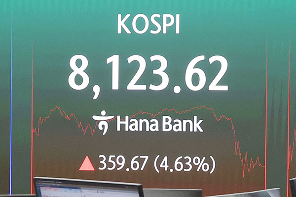 KOSPI Up 4.63% Friday