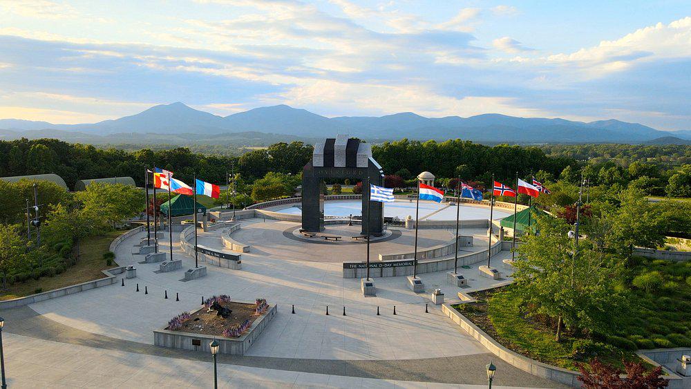82 years ago today, the Allies landed in Normandy. The Greek flag at the D-Day Memorial in Bedford, Virginia.