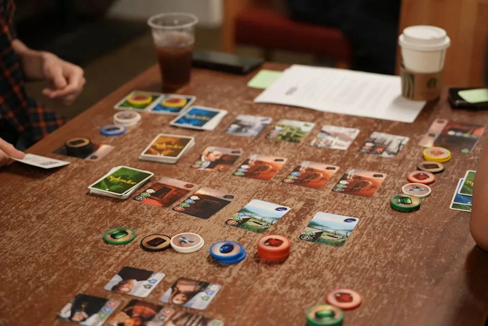 In Splendor, players compete to establish the best jewellery business in the Renaissance era.