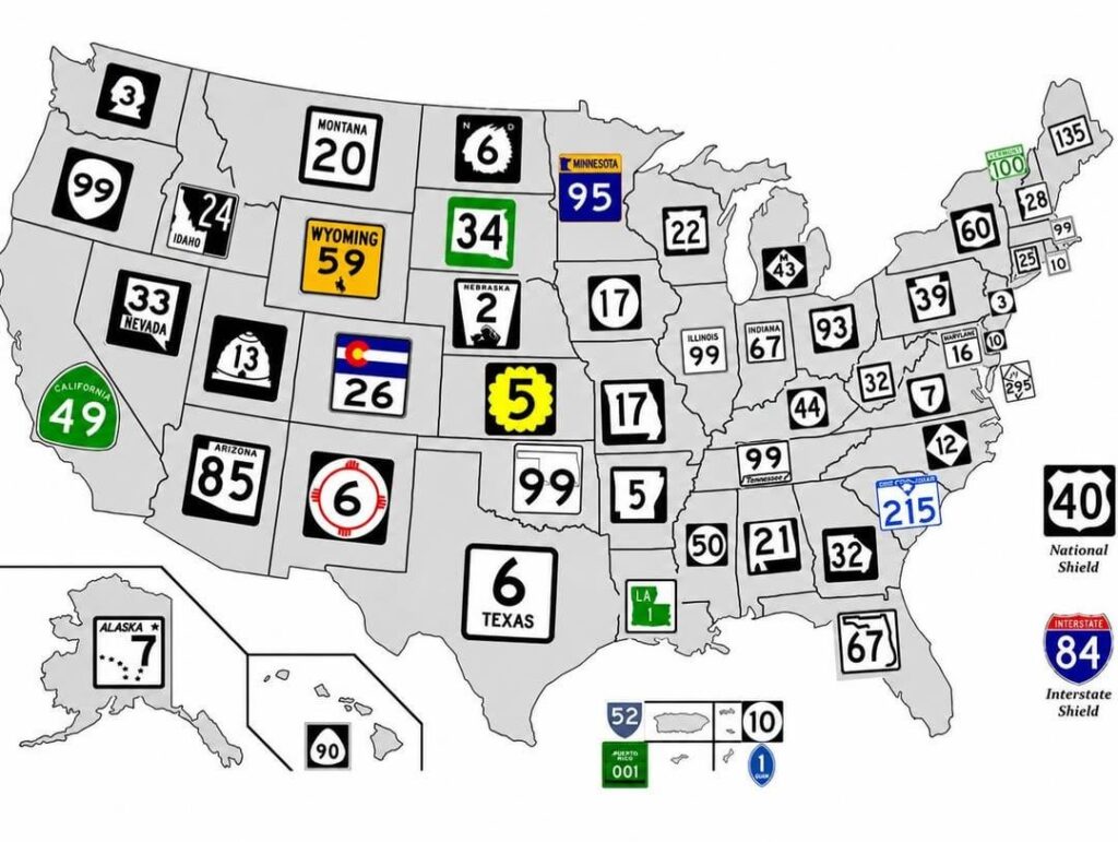 The surprisingly diverse world of state highway signs