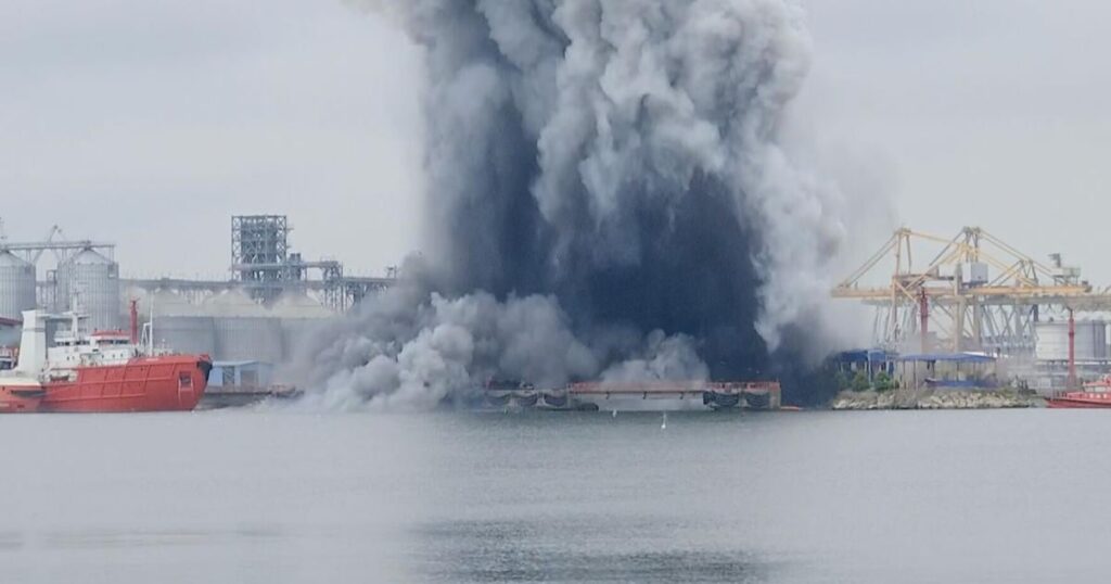 Maritime drone explodes at a Romanian Black Sea port, no one hurt | Latest News