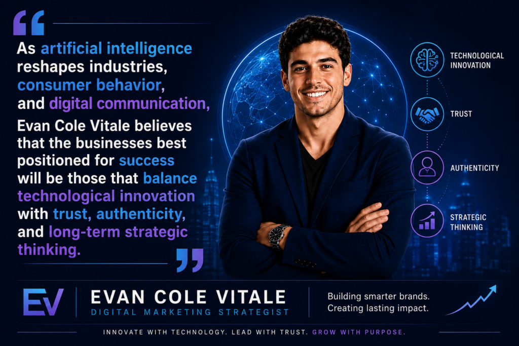 Navigating the AI Economy: Evan Cole Vitale’s View on Marketing, Trust, and Innovation Interview logo