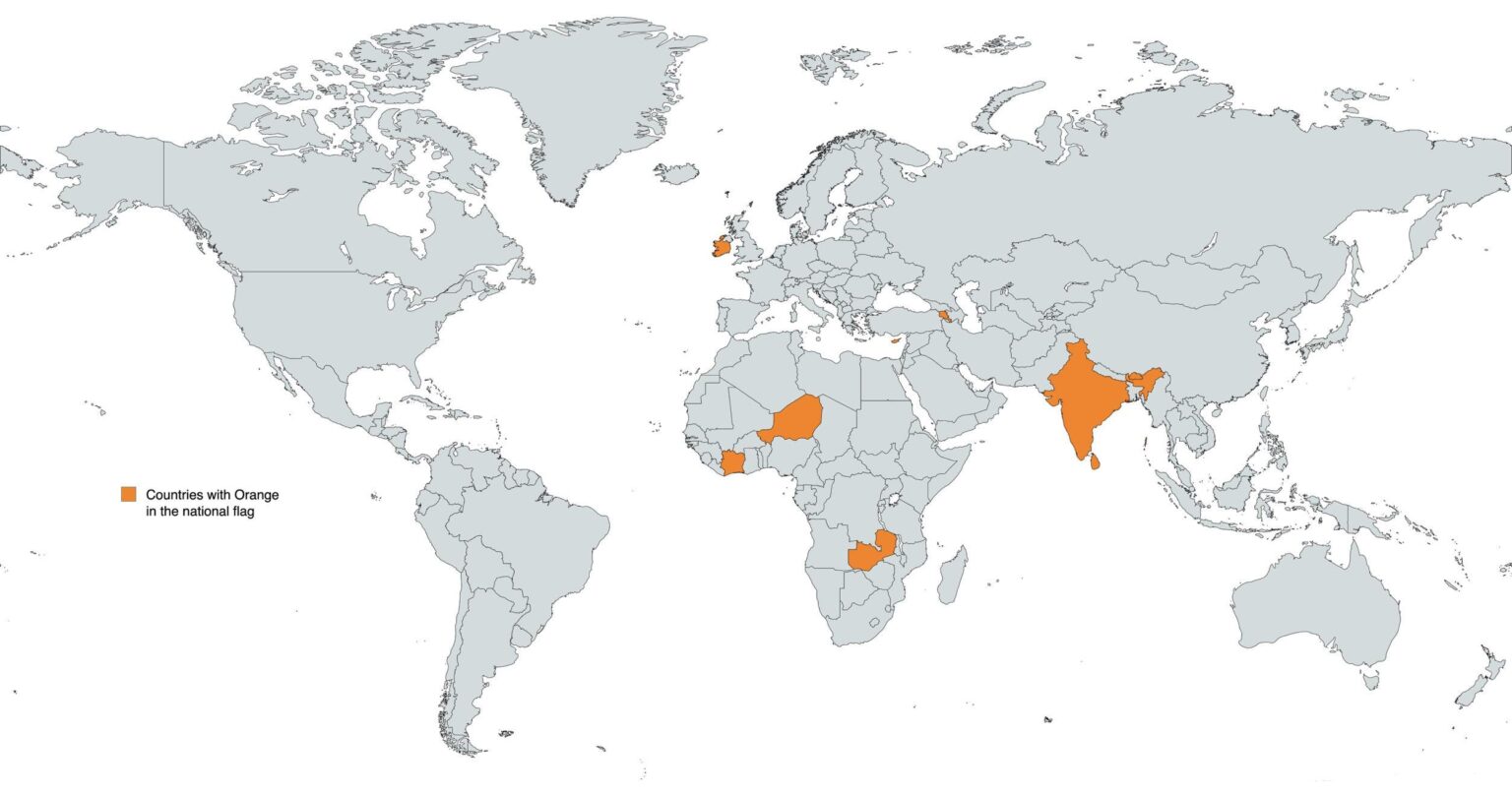 Countries that have Orange in their flag
