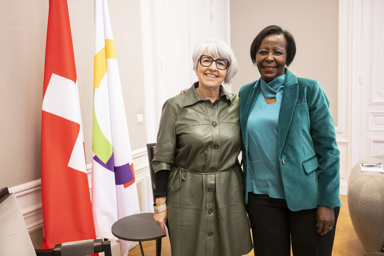Elisabeth Baume-Schneider and Louise Mushikiwabo