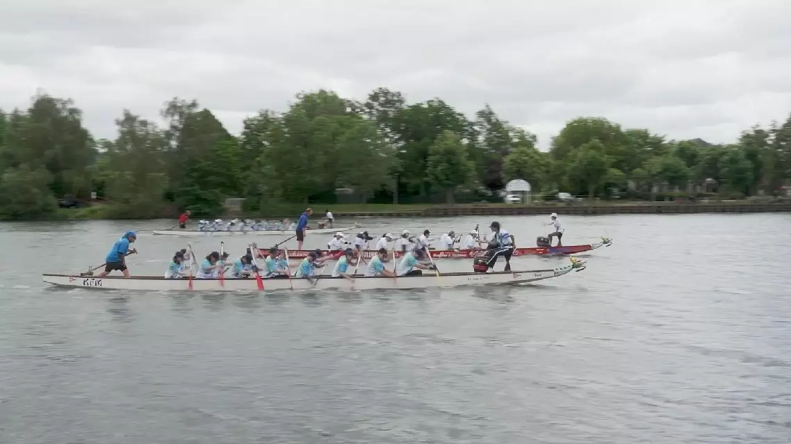 Dragon boat race in Luxembourg offer spectators splash of Chinese culture