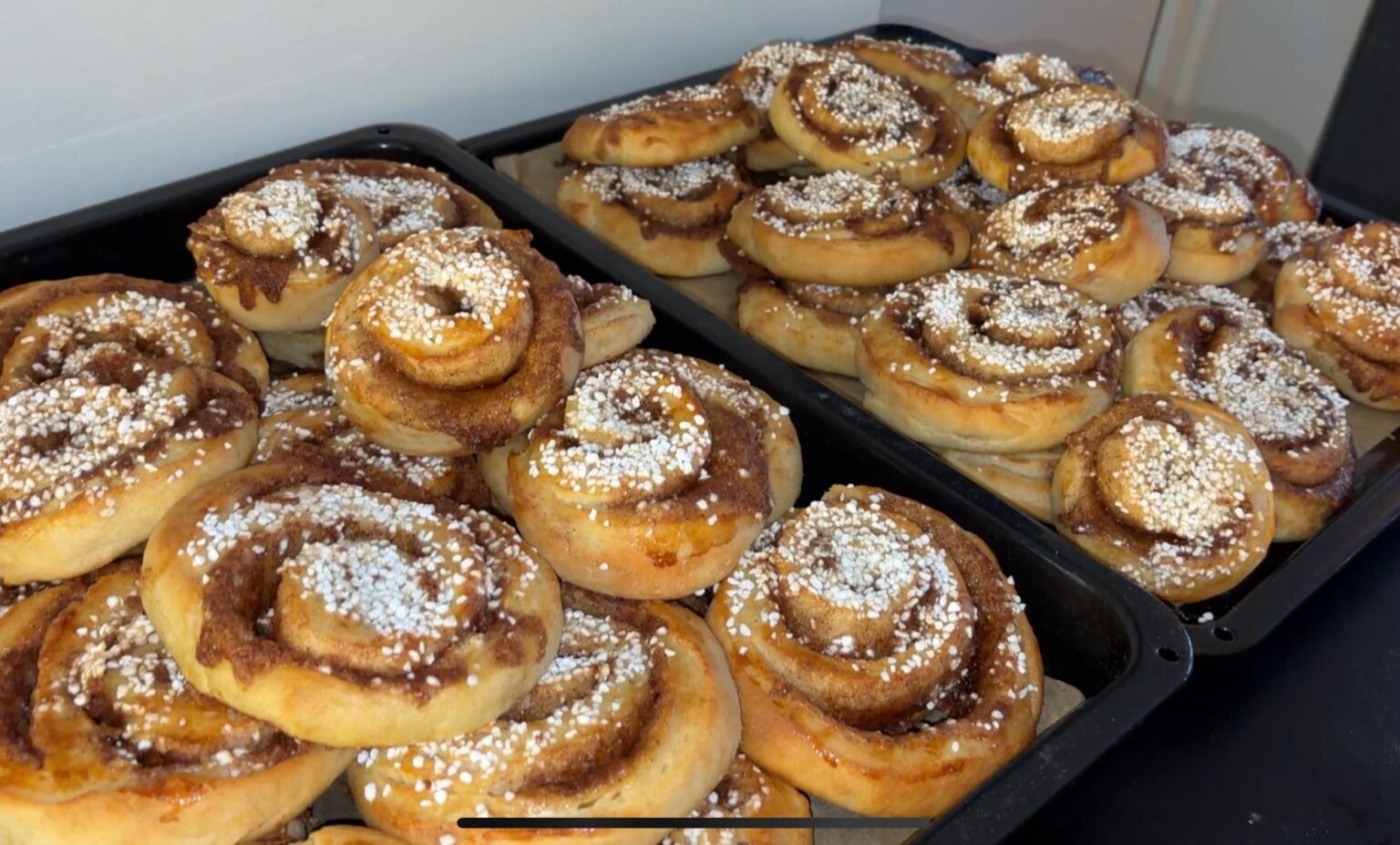 My cinnamon buns with 2.5 times more filling than the usual recipe