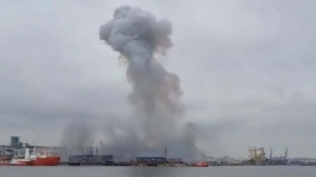 Ukraine Blames Jamming as Drone Strays into Romanian Port and Explodes Ukraine Blames Jamming as Drone Strays into Romanian Port and Explodes