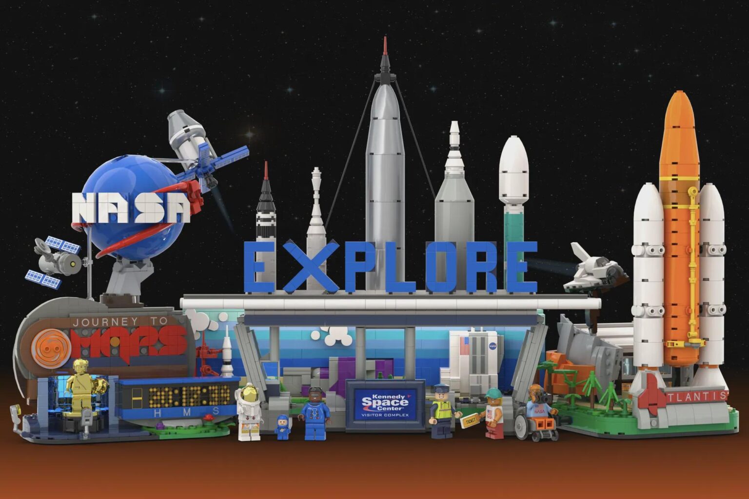 NASA Kennedy Space Center in LEGO