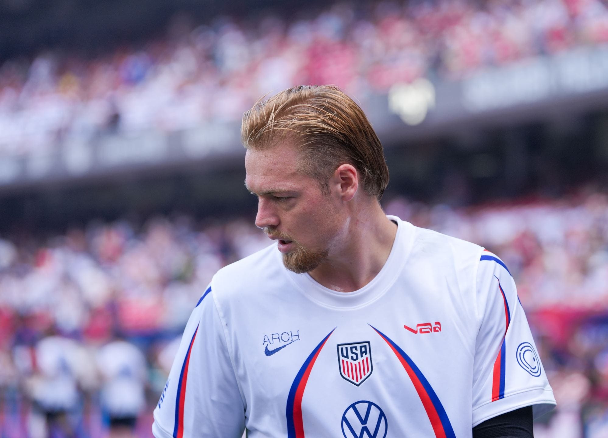 Chris Brady at the USMNT vs Germany send off match before the 2026 World Cup.